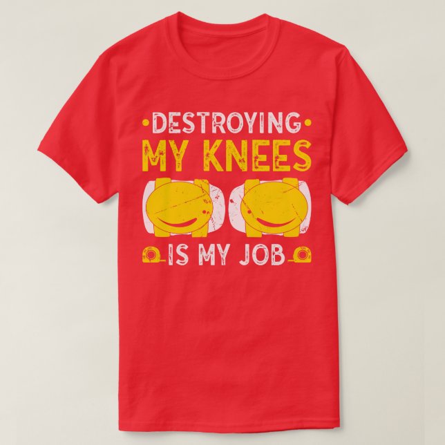 Camiseta Instalador del mascota divertido del controlador d (Diseño del anverso)