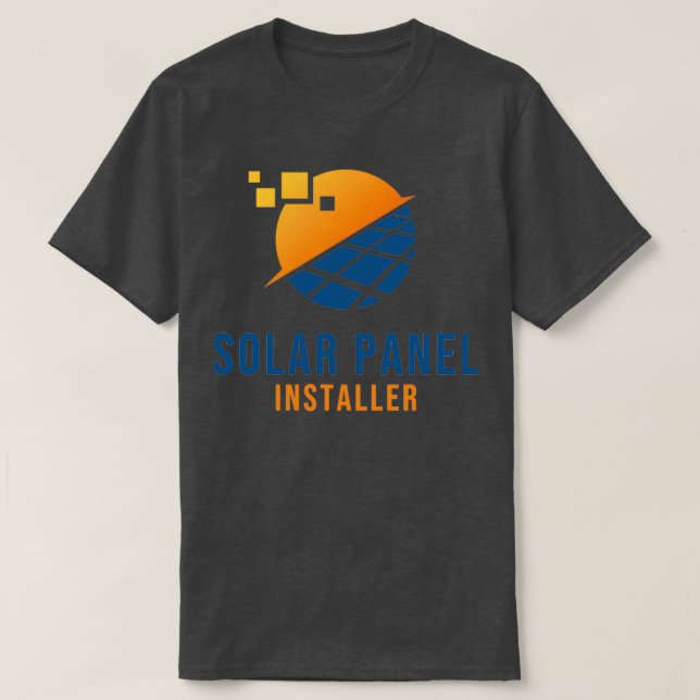 Camiseta Instalador del panel solar (Diseño del anverso)