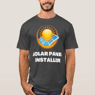 Camiseta Instalador del panel solar Energía renovable verde