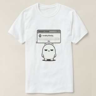 Camiseta Instalando lunes 0% Actualización - Divertido Lind