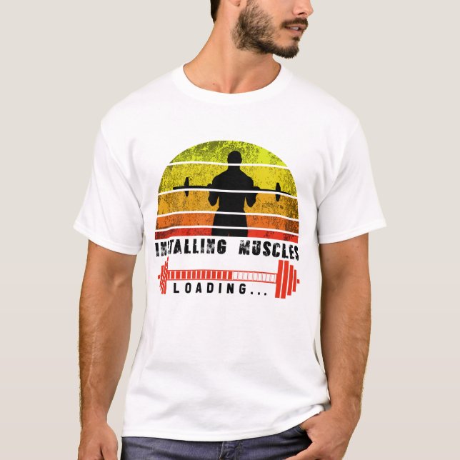 Camiseta instalar músculos, espere (Anverso)