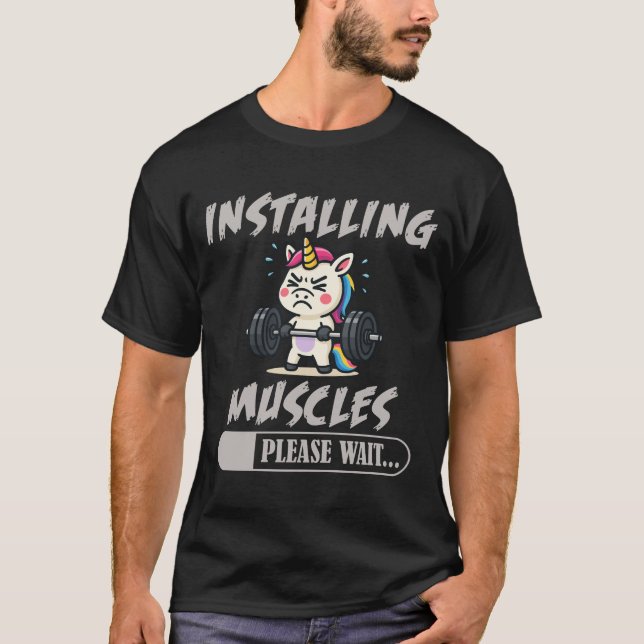 Camiseta Installing Muscle Fitness (Anverso)