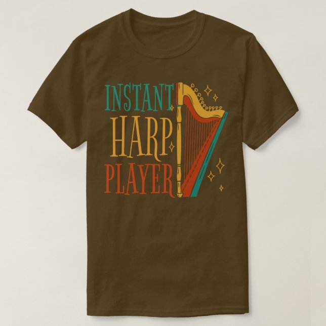 Camiseta Instant Harp Player Harp Music Inspiration Inspira (Diseño del anverso)