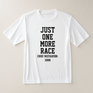 Camiseta Instigador Jefe Personalizado Solo Una Carrera Más