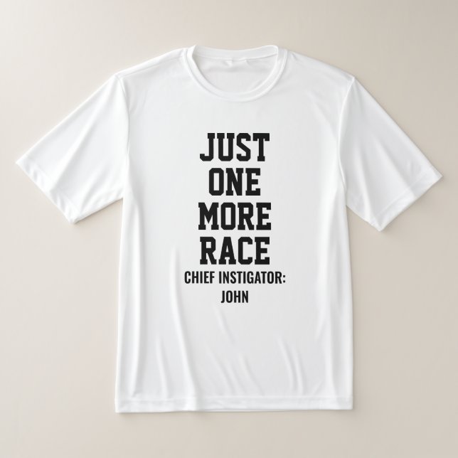 Camiseta Instigador Jefe Personalizado Solo Una Carrera Más (Distribución)