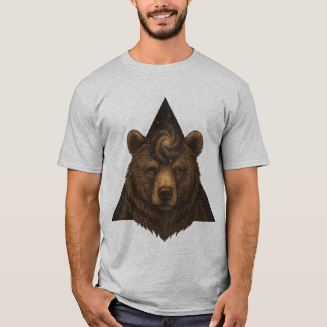 Camiseta INSTINTO CELESTE: El Oso Que Sostiene las Estrella (Anverso)