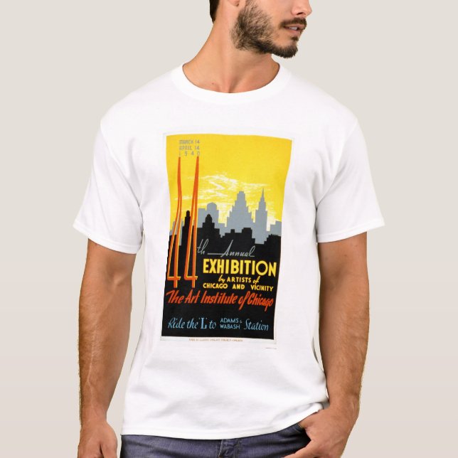 Camiseta Instituto Chicago del arte WPA 1940 (Anverso)
