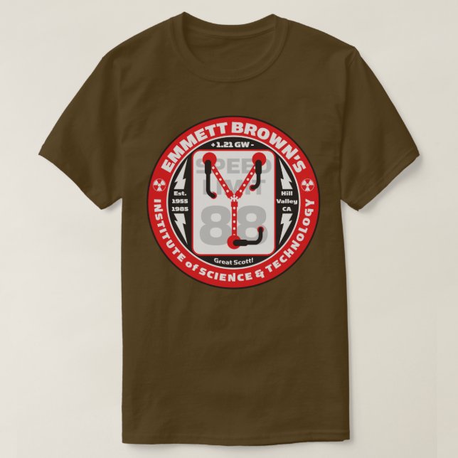 Camiseta Instituto de Tecnología Científica de Emmett Brown (Diseño del anverso)
