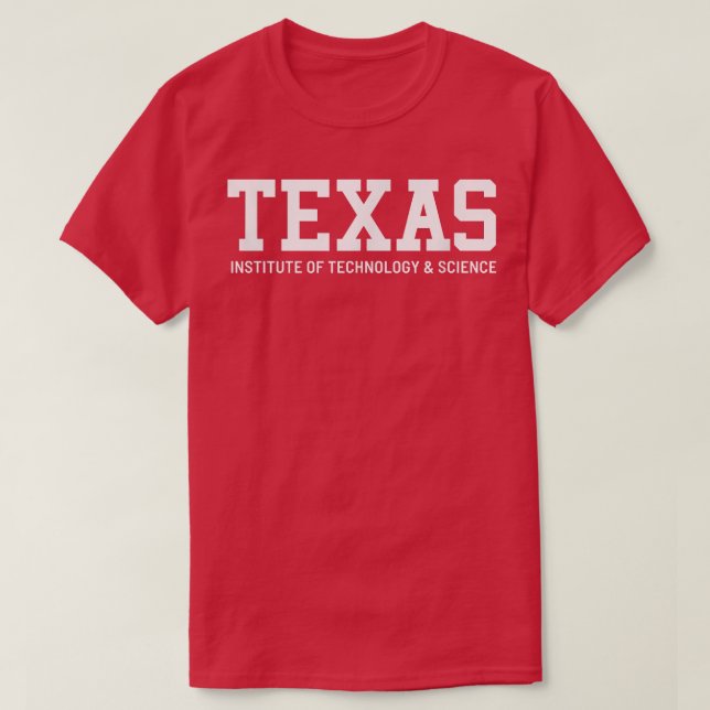 Camiseta Instituto de Tecnología y Ciencia de Texas (Diseño del anverso)