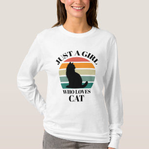 Camiseta Instrucción Cat Mom Retro Sunset