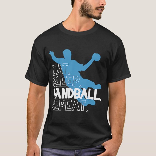 Camiseta Instrucción de repetición de balonmano de balonman (Anverso)
