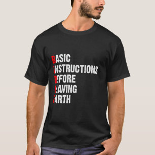Camiseta Instrucciones básicas antes de abandonar la Biblia