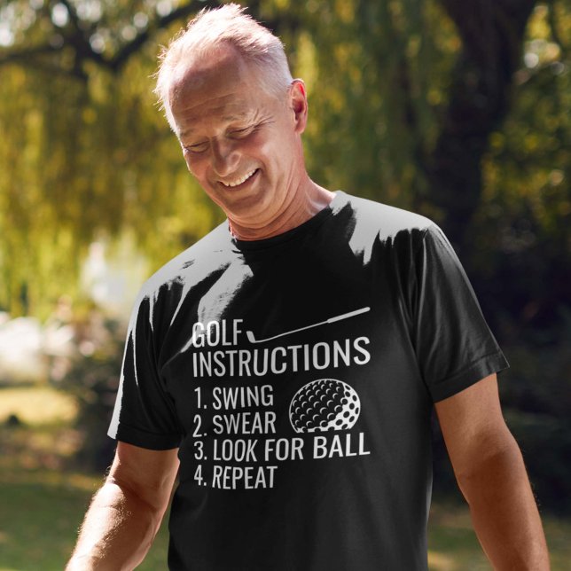 Camiseta Instrucciones de golf (golf instructions shirt)