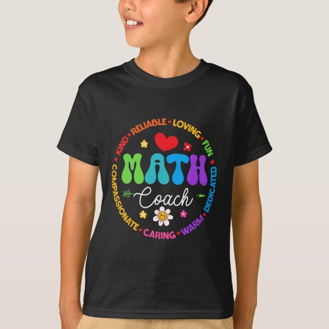 Camiseta Instructional Math Coach Crew Back To School Match (Anverso)