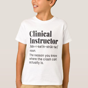 Camiseta Instructor Clínico Profesor de Enfermería Definici