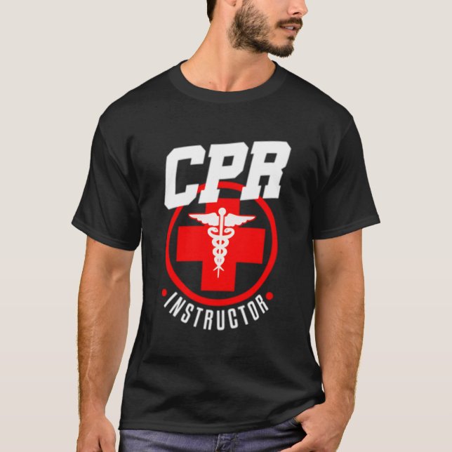 Camiseta Instructor Cpr Profesor de Primeros Auxilios (Anverso)