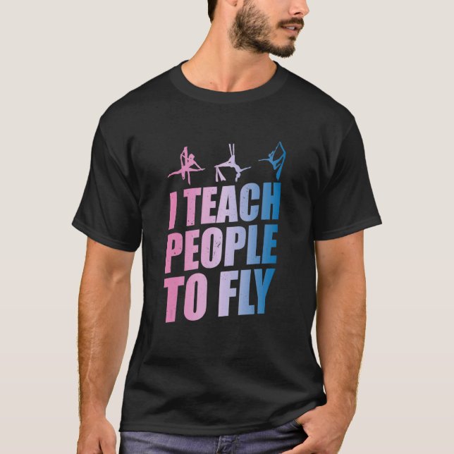 Camiseta Instructor de Aéreo  Profesor de Yoga Aéreo  Acrób (Anverso)