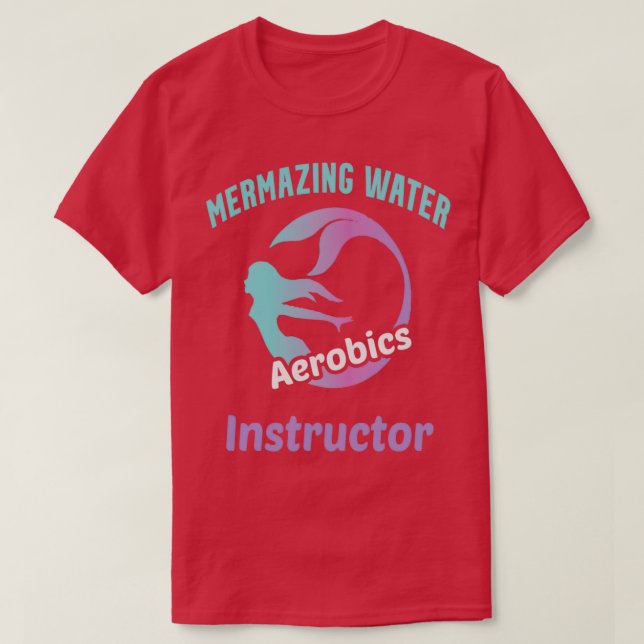Camiseta Instructor de aeróbic acuático de merma (Diseño del anverso)