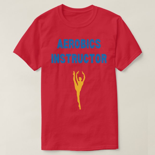 Camiseta instructor de aeróbic ejercicios 3 (Diseño del anverso)