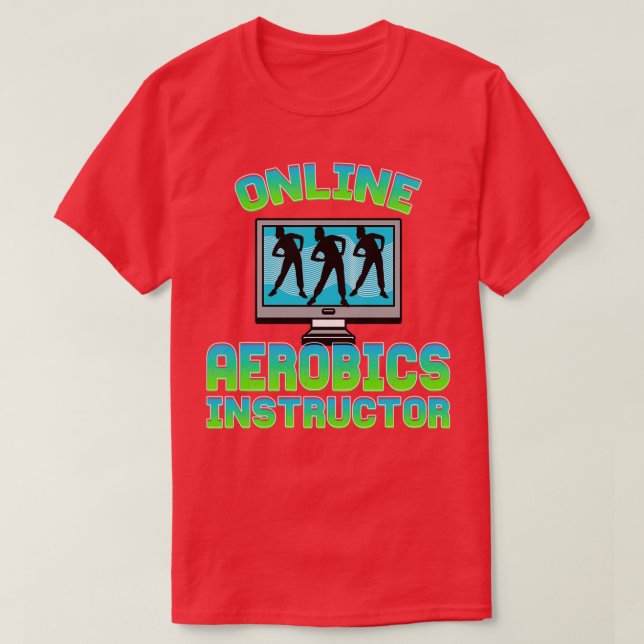 Camiseta Instructor de aeróbic en línea (Diseño del anverso)