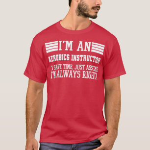 Camiseta Instructor de aeróbic Gift Ix27m Instrumento aeron