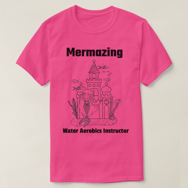 Camiseta Instructor de aeróbica de agua de merma 1 (Diseño del anverso)