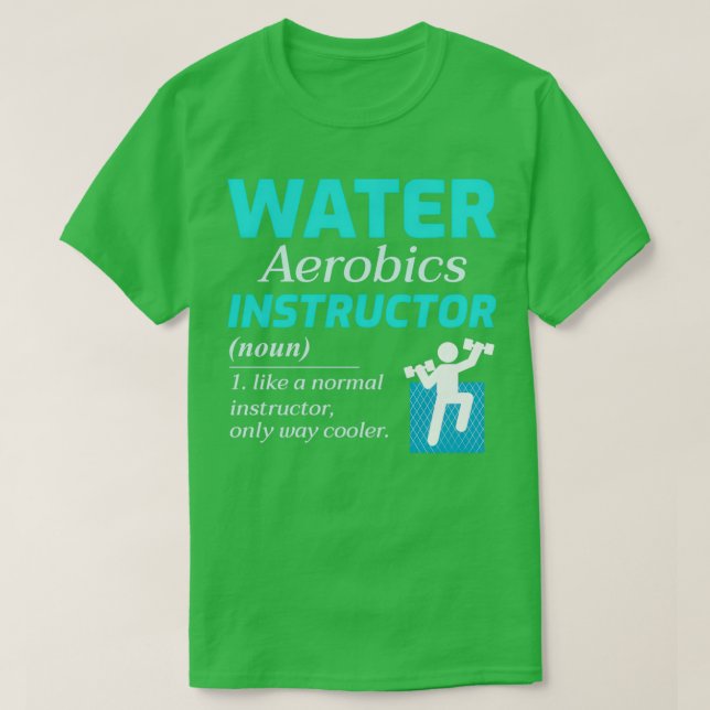 Camiseta Instructor de Agua Aerobic Entrenador de fitness a (Diseño del anverso)