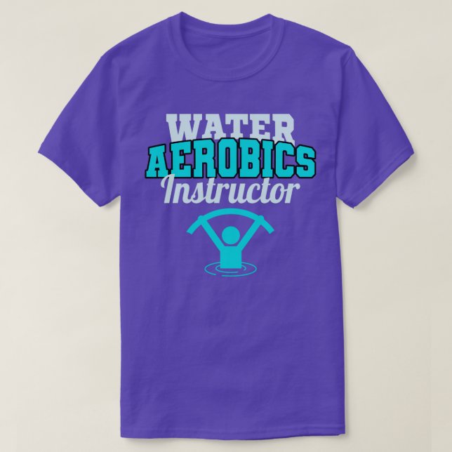Camiseta Instructor de Agua Aerobic Entrenador de fitness a (Diseño del anverso)