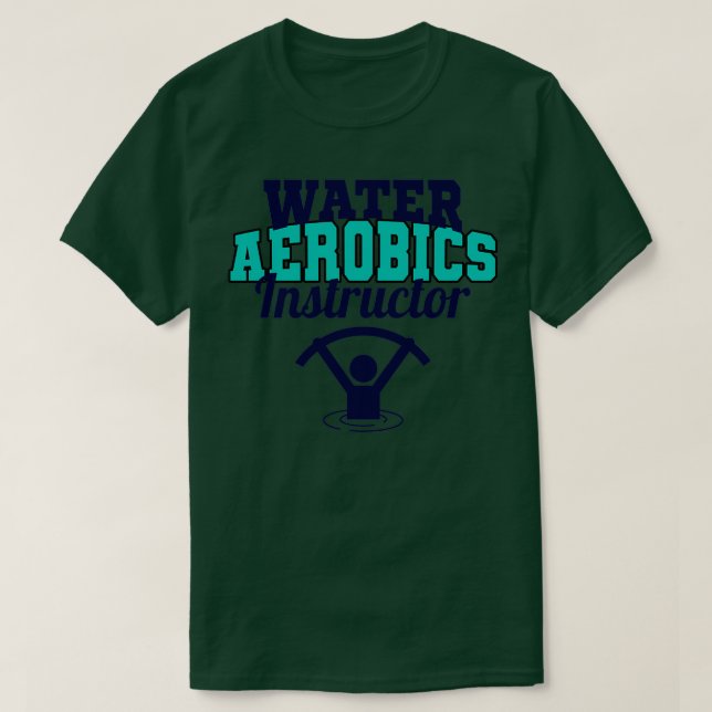 Camiseta Instructor de Agua Aerobic Entrenador de fitness a (Diseño del anverso)