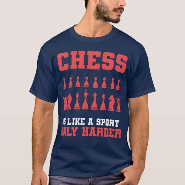 Camiseta Instructor de Ajedrez Deportivo Divertido Ajedrez  (Anverso)