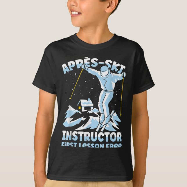 Camiseta Instructor de Apres Ski Esquí _1  (Anverso)