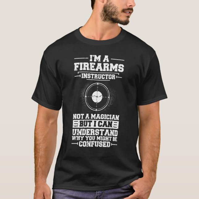 Camiseta Instructor de armas de fuego Trai de arma de segur (Anverso)