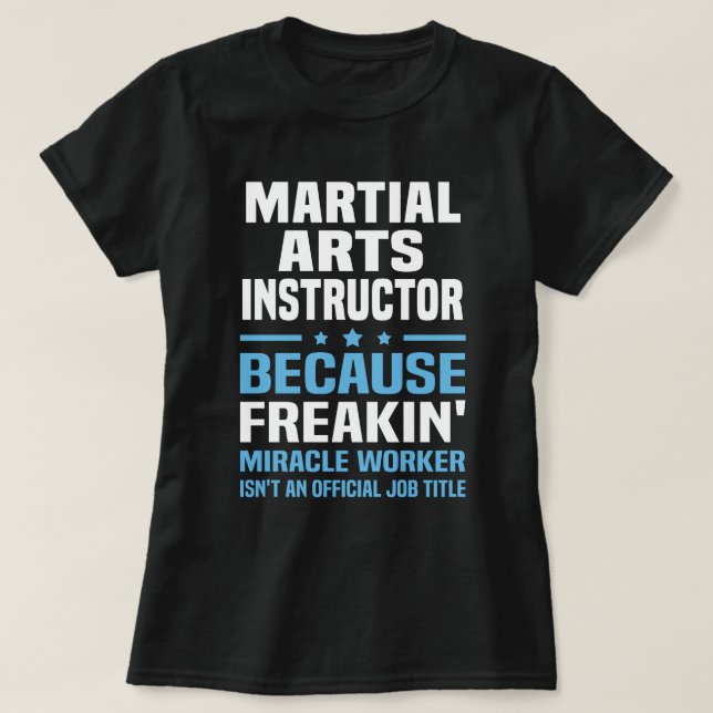 Camiseta Instructor de artes marciales (Diseño del anverso)