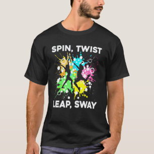Camiseta Instructor de baile Girar Torcer Salto Balancearse