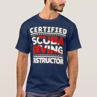 Camiseta Instructor de Buceo Certificado de Scuba