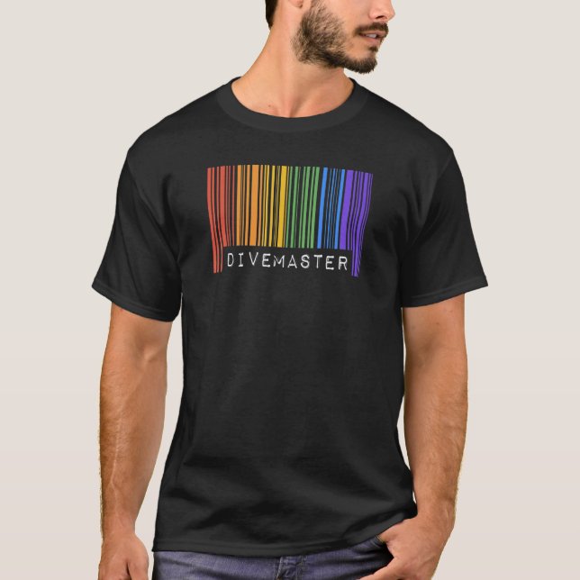 Camiseta Instructor de buceo Divemaster Bandera de orgullo  (Anverso)