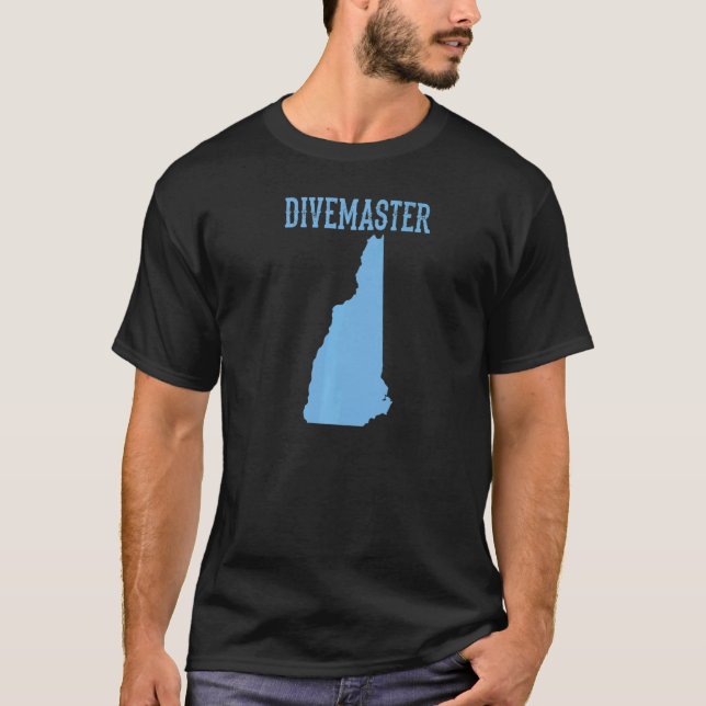 Camiseta Instructor de buceo Divemaster de New Hampshire D (Anverso)