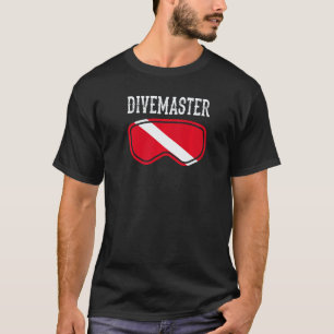 Camiseta Instructor de buceo Divemaster estilo de bandera d