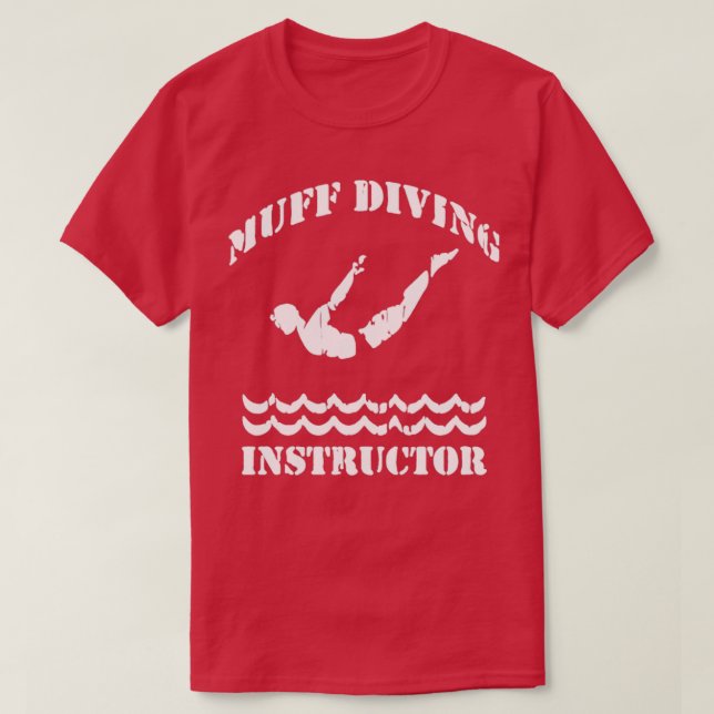 Camiseta Instructor de buceo Muff Piscina Diver Funny S (Diseño del anverso)