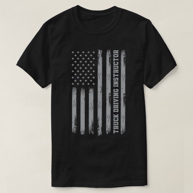 Camiseta Instructor de conducción de camiones de Estados Un (Diseño del anverso)