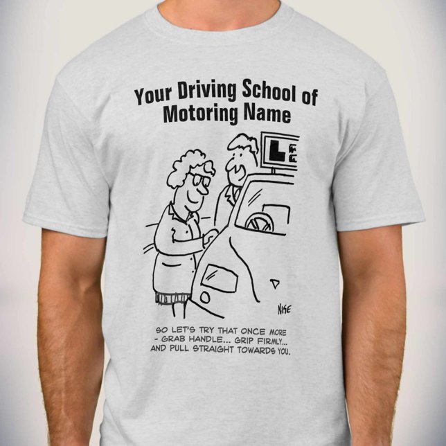 Camiseta Instructor de conducción de la escuela aprende a c (Subido por el creador)