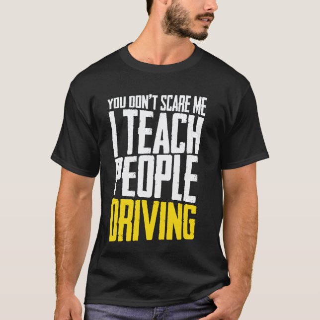 Camiseta Instructor de Conducción & Profesor de Conducción, (Anverso)