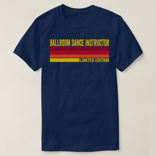 Camiseta Instructor de danza de salón de baile (Diseño del anverso)