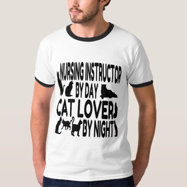 Camiseta Instructor de Enfermería de Cat Lover (Anverso)