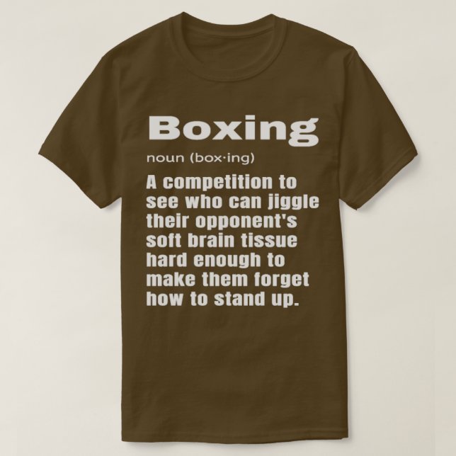 Camiseta Instructor de entrenador de boxeo de definición di (Diseño del anverso)