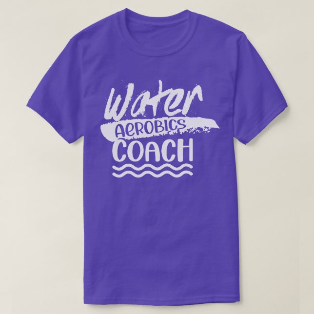 Camiseta Instructor de Entrenadores de Aeróbic Agua Aqua Ho (Diseño del anverso)