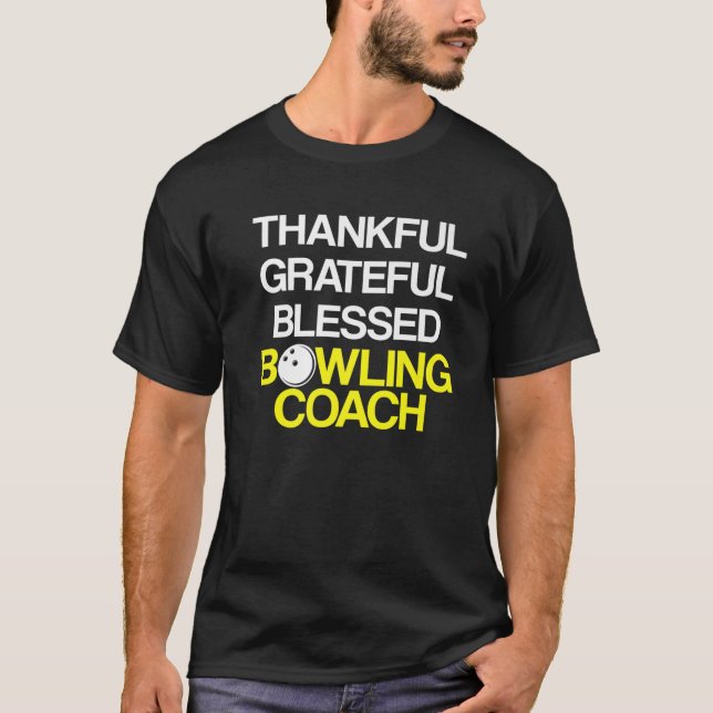 Camiseta Instructor de equipo del entrenador de bolos (Anverso)