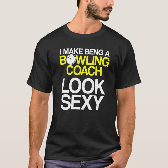 Camiseta Instructor de equipo del entrenador de bolos 33 (Anverso)