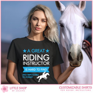 Camiseta Instructor de equitación personalizable