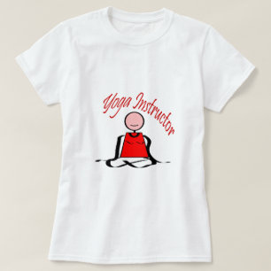 Camiseta Instructor de la yoga---Figura del palillo de la